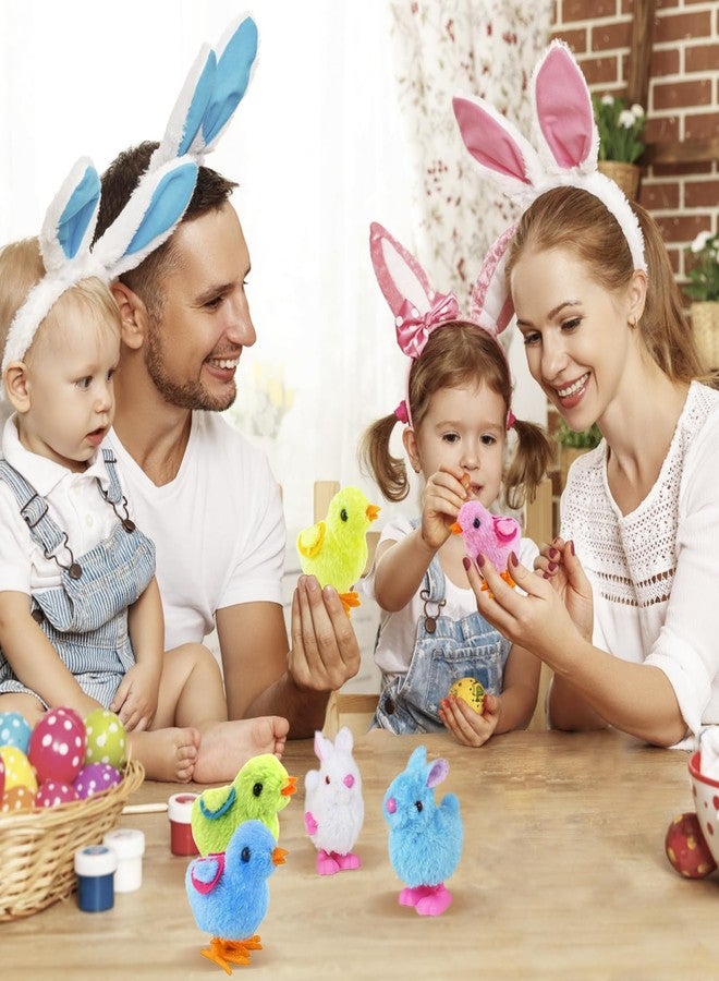 Audaisyly Chick Bunny Wind Up Toys for Kids, 4 PCS Clockwork Novelty Jumping Hopping Toy for Easter Egg Hunt Basket Stocking Party Birthday Gift - Image 5